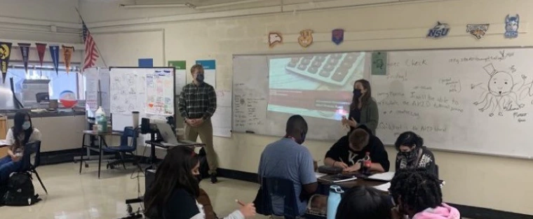 students in a classroom